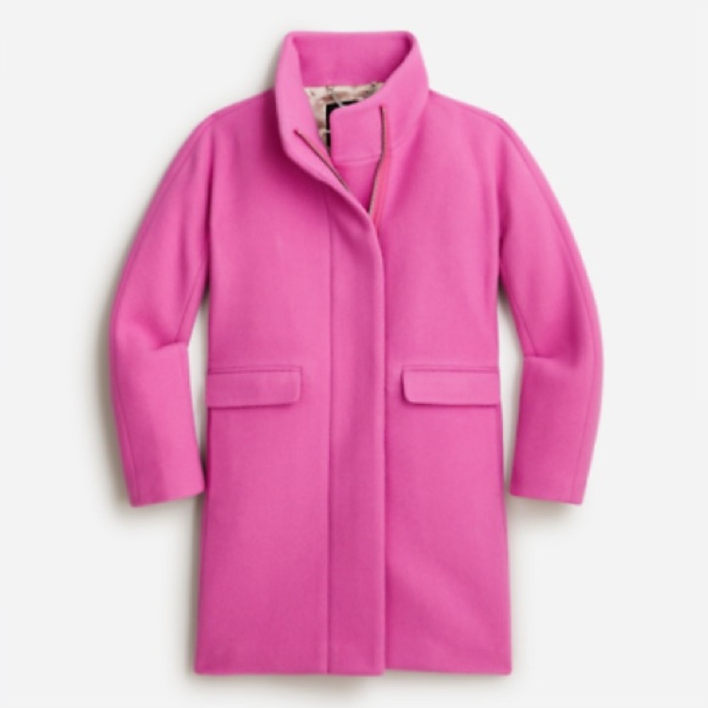 NWT J Crew Cocoon Coat Dalia Pink 8